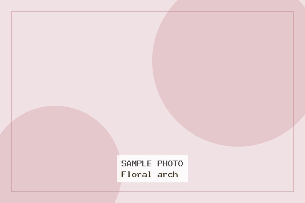 Sample photo: Floral arch